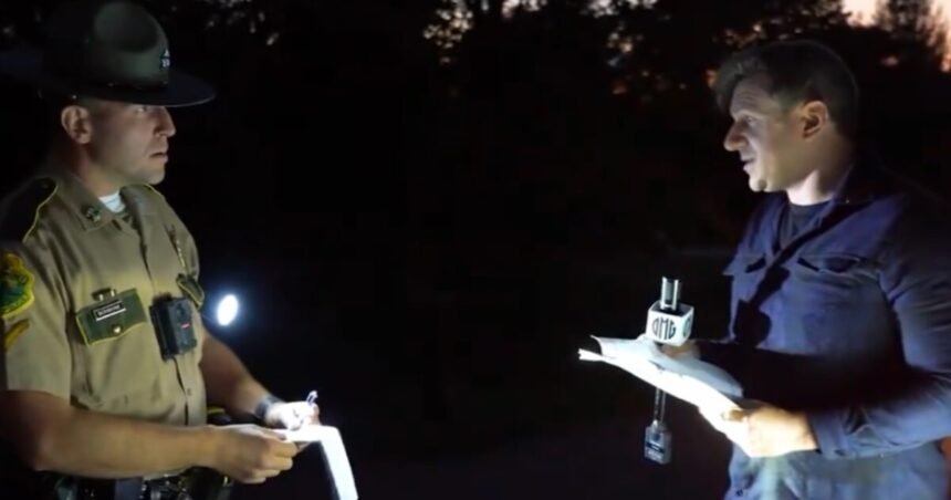 WATCH: Footage of James O’Keefe Being Detained by Vermont Police Over Questions About Cease-and-Desist Letter to Border Patrol Whistleblower Released | The Gateway Pundit