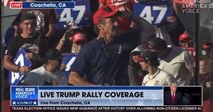 WATCH: “IT’S TIME TO PICK A SIDE” – Hollywood A-Lister Dennis Quaid Delivers Remarks at President Trump’s Rally in Coachella, California | The Gateway Pundit