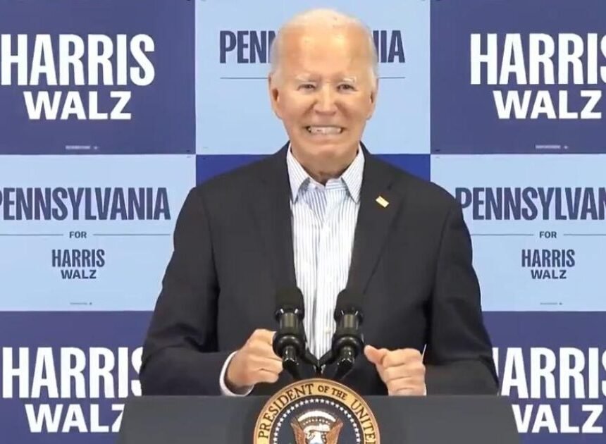 0-9-1200x630.jpg YIKES! Biden Sabotages Kamala Harris AGAIN After “Garbage” Comment with Bizarre Statement About Smacking MAGA Republicans in the Ass (VIDEO) | The Gateway Pundit