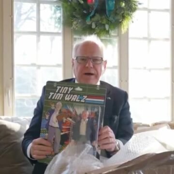 CRINGE: Tim Walz Posts Bizarre Video of Him Opening an Action Figure of… Himself | The Gateway Pundit