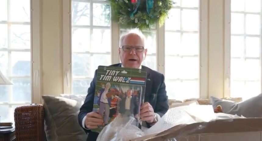 CRINGE: Tim Walz Posts Bizarre Video of Him Opening an Action Figure of… Himself | The Gateway Pundit