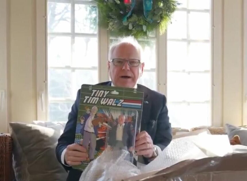 0-35.jpg CRINGE: Tim Walz Posts Bizarre Video of Him Opening an Action Figure of… Himself | The Gateway Pundit