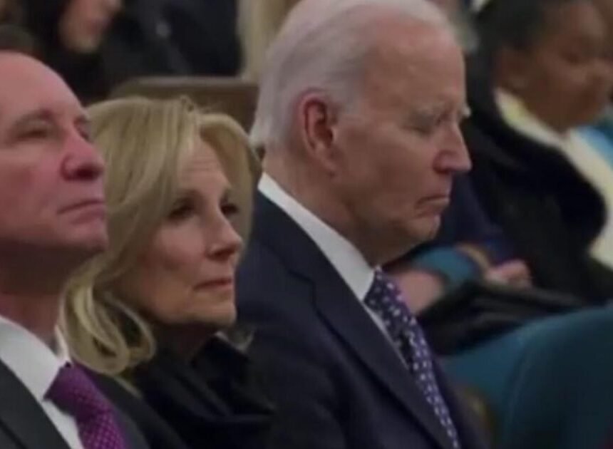 Joe Biden Appears to Fall Asleep For More Than 2 Minutes During Prayer Service For New Orleans Terror Attack Victims (VIDEO) | The Gateway Pundit